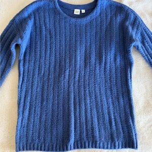 GAP Soft Blue Textured Pullover